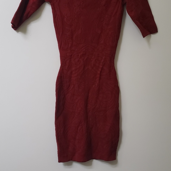 Guess Bodycon Lace Sweater Midi dress 3/4 sleeves - Picture 5 of 11